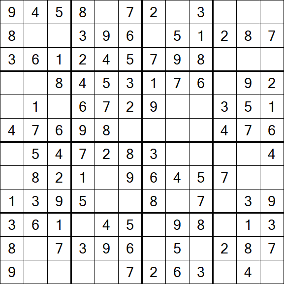 Butterfly Sudoku - Easy