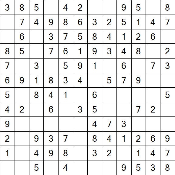Butterfly Sudoku - Easy