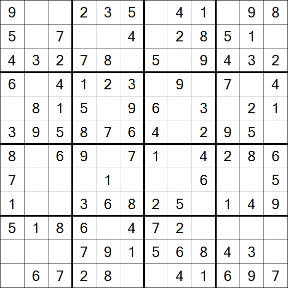 Butterfly Sudoku - Einfach