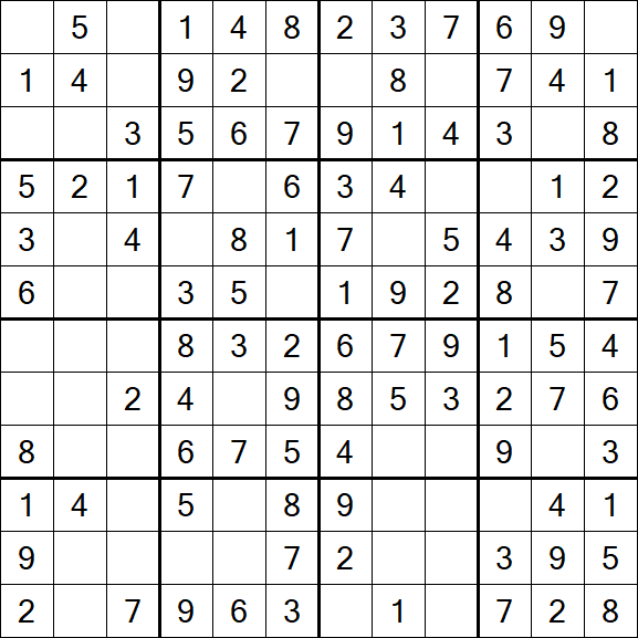 Butterfly Sudoku - Einfach