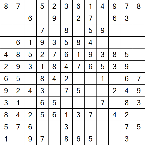 Butterfly Sudoku - Easy