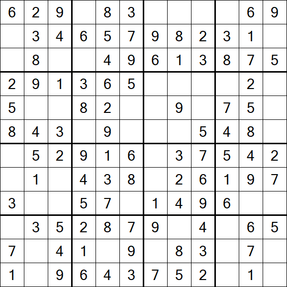 Butterfly Sudoku - Easy