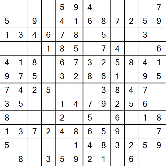 Butterfly Sudoku - Easy