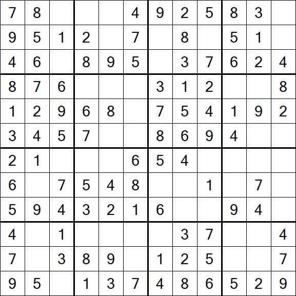 Butterfly Sudoku - Easy