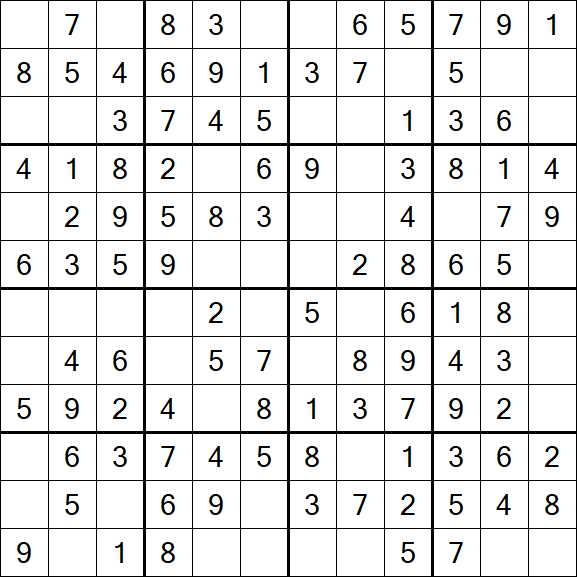 Butterfly Sudoku - Easy