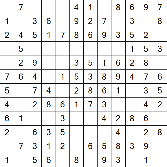 Butterfly Sudoku - Easy