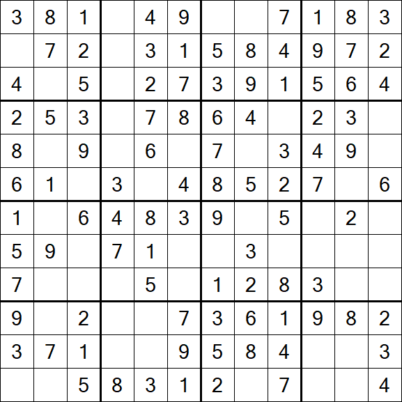 Butterfly Sudoku - Easy