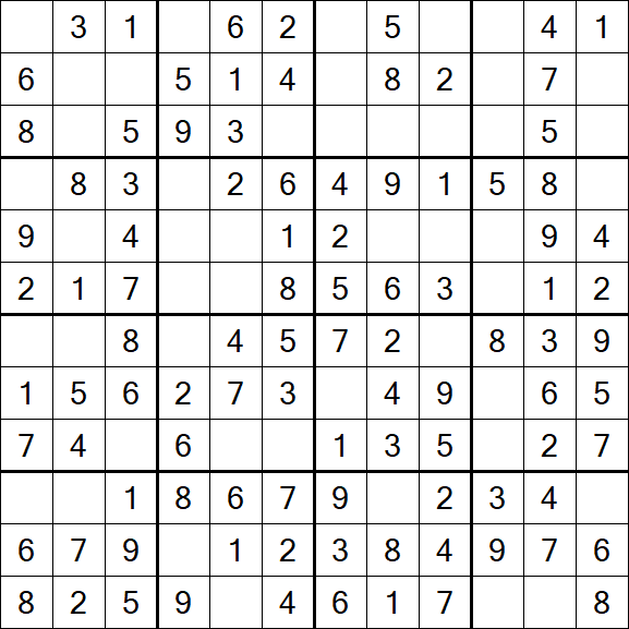 Butterfly Sudoku - Easy