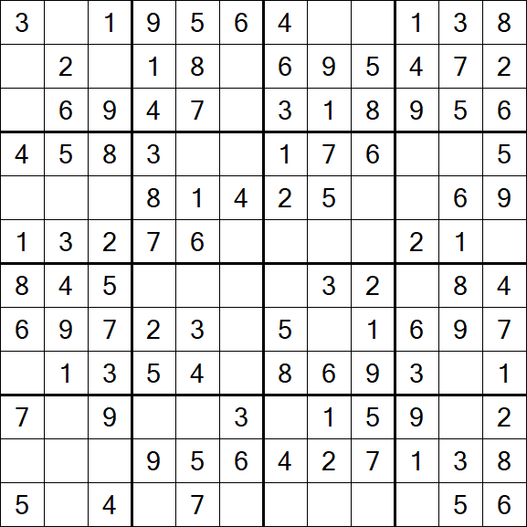 Butterfly Sudoku - Easy