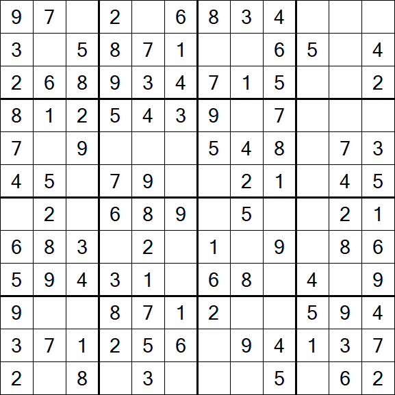 Butterfly Sudoku - Easy