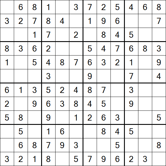 Butterfly Sudoku - Einfach