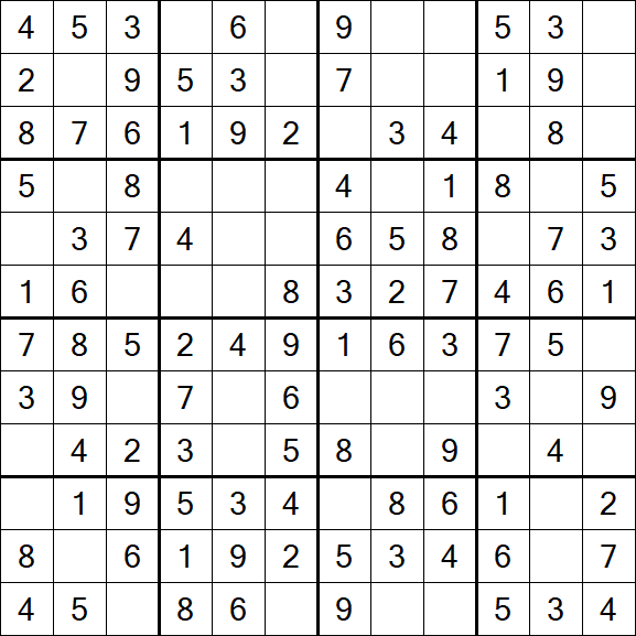 Butterfly Sudoku - Easy