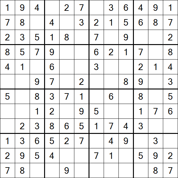 Butterfly Sudoku - Easy