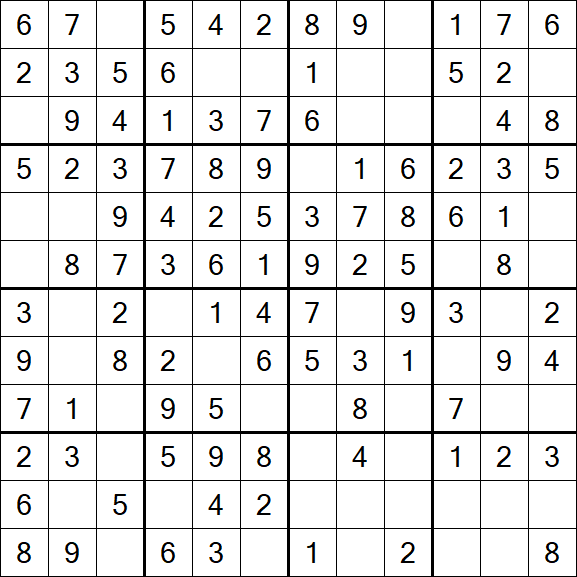 Butterfly Sudoku - Easy