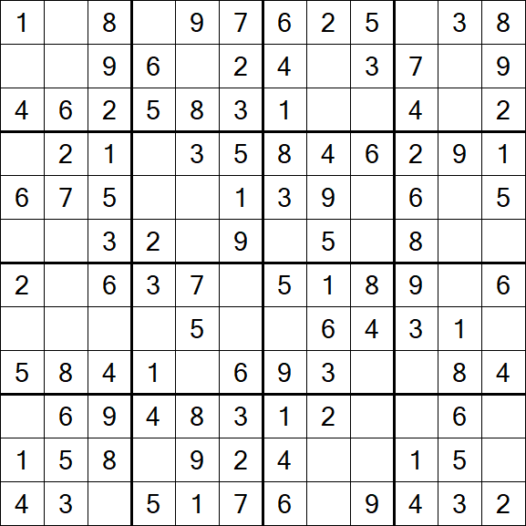 Butterfly Sudoku - Easy