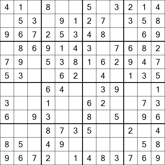 Butterfly Sudoku - Easy