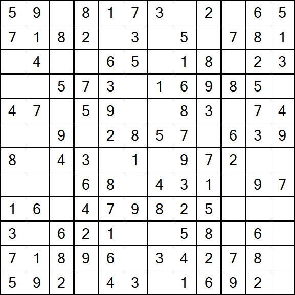 Butterfly Sudoku - Easy