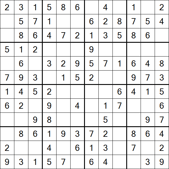 Butterfly Sudoku - Easy