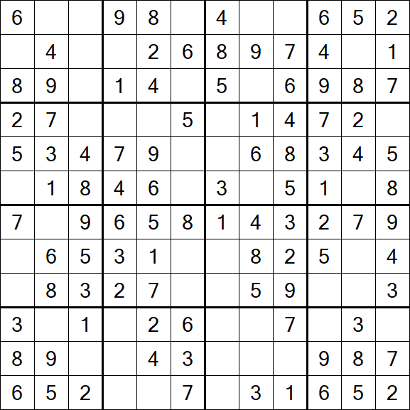 Butterfly Sudoku - Easy