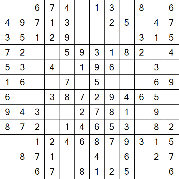 Butterfly Sudoku - Easy