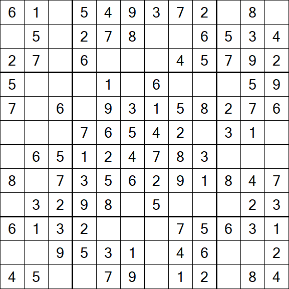 Butterfly Sudoku - Easy