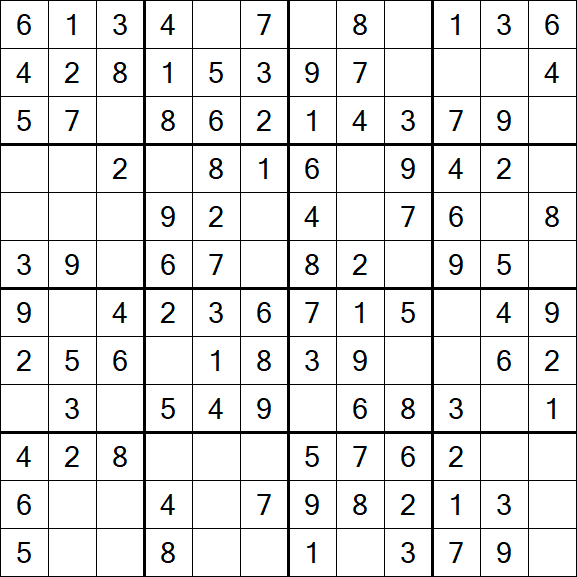 Butterfly Sudoku - Easy