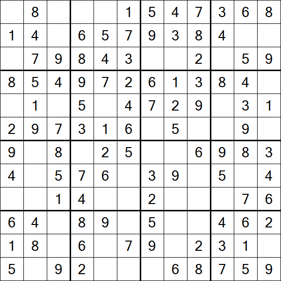 Butterfly Sudoku - Easy