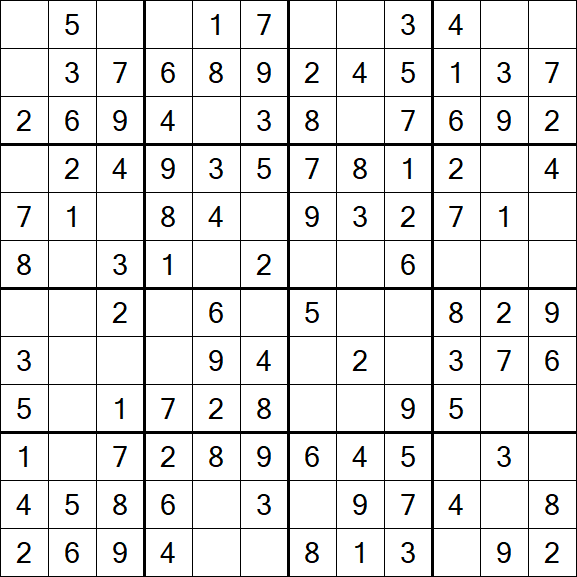 Butterfly Sudoku - Einfach