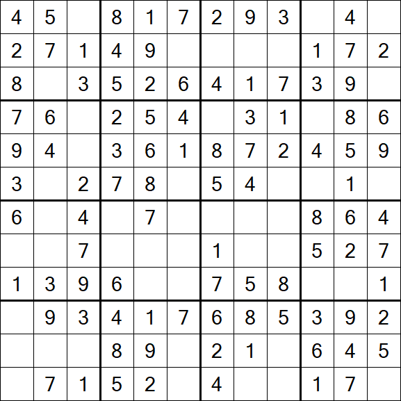 Butterfly Sudoku - Einfach
