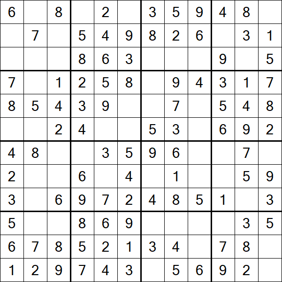 Butterfly Sudoku - Einfach