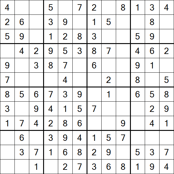 Butterfly Sudoku - Einfach