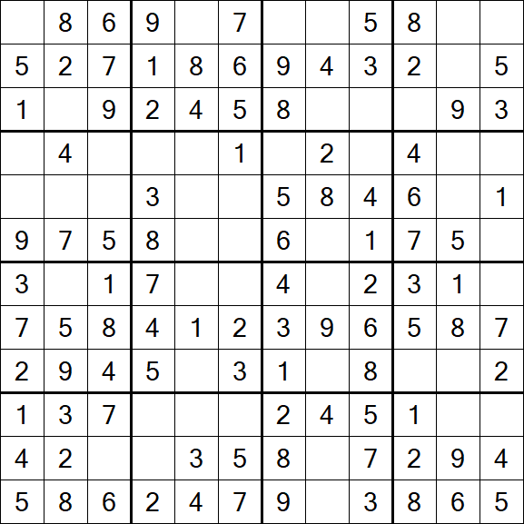Butterfly Sudoku - Einfach