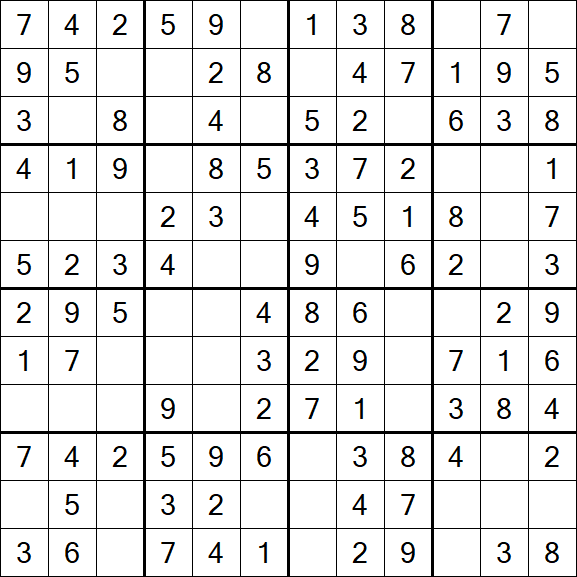 Butterfly Sudoku - Einfach
