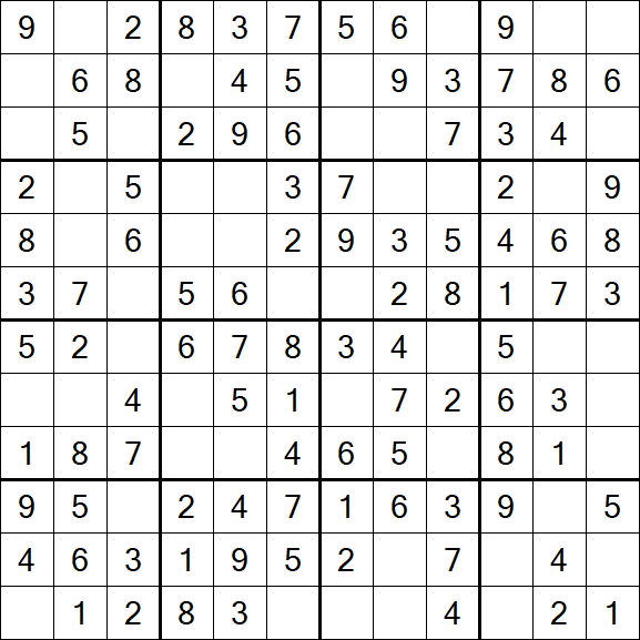 Butterfly Sudoku - Fácil