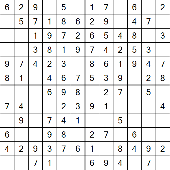 Butterfly Sudoku - Easy