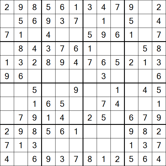 Butterfly Sudoku - Fácil