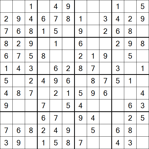 Butterfly Sudoku - Easy