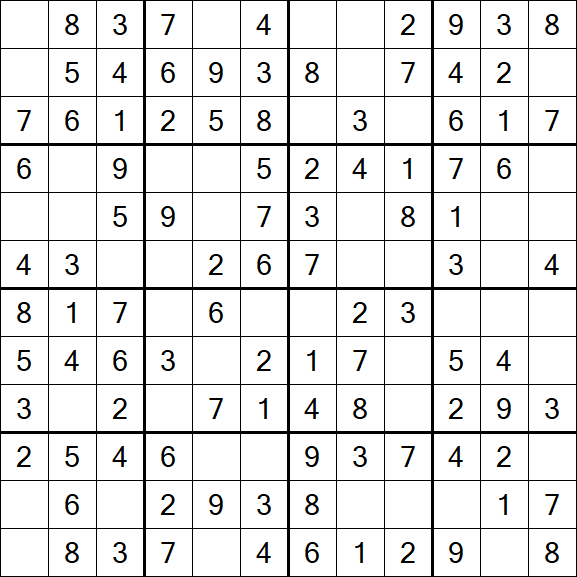 Butterfly Sudoku - Fácil