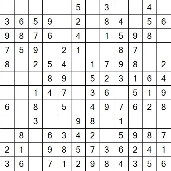 Butterfly Sudoku - Fácil