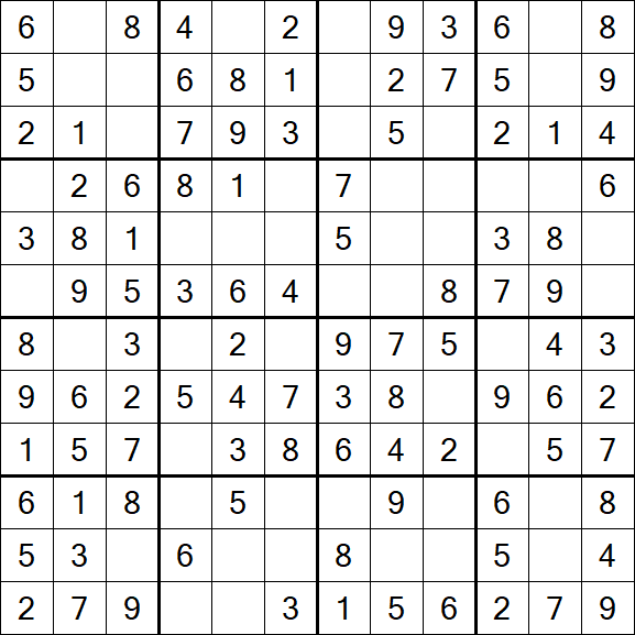 Butterfly Sudoku - Einfach