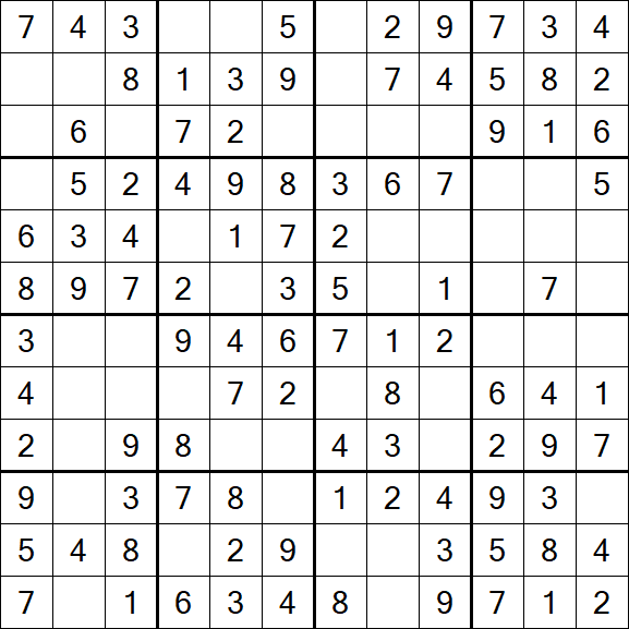 Butterfly Sudoku - Einfach