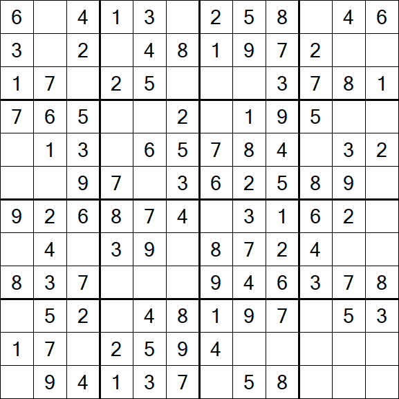 Butterfly Sudoku - Fácil