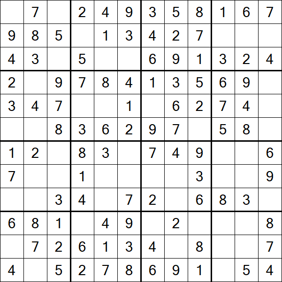 Butterfly Sudoku - Einfach