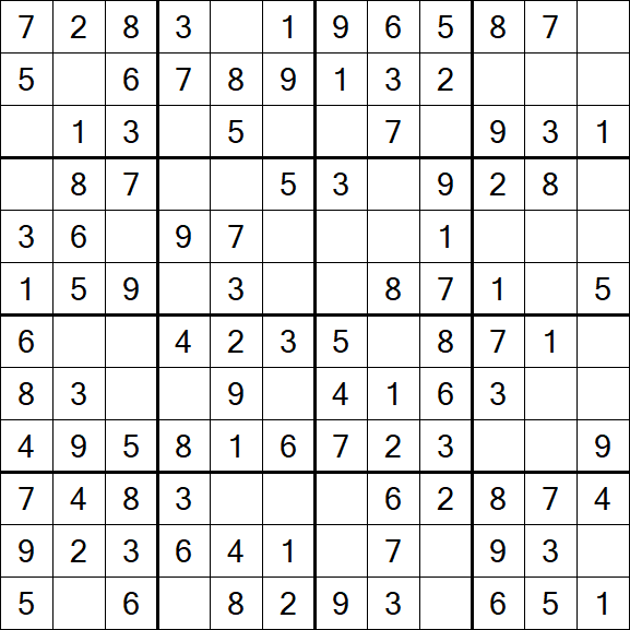 Butterfly Sudoku - Einfach