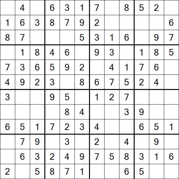 Butterfly Sudoku - Einfach