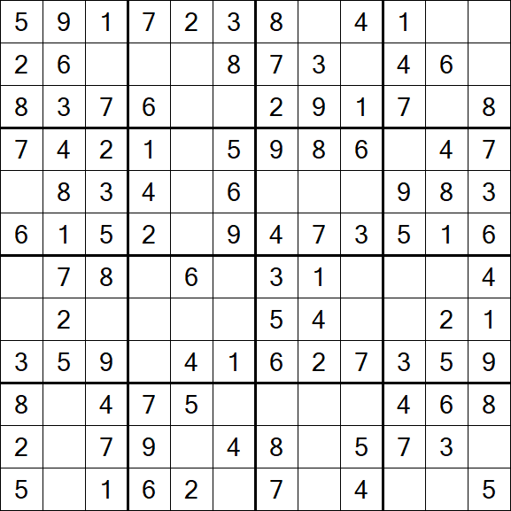 Butterfly Sudoku - Einfach