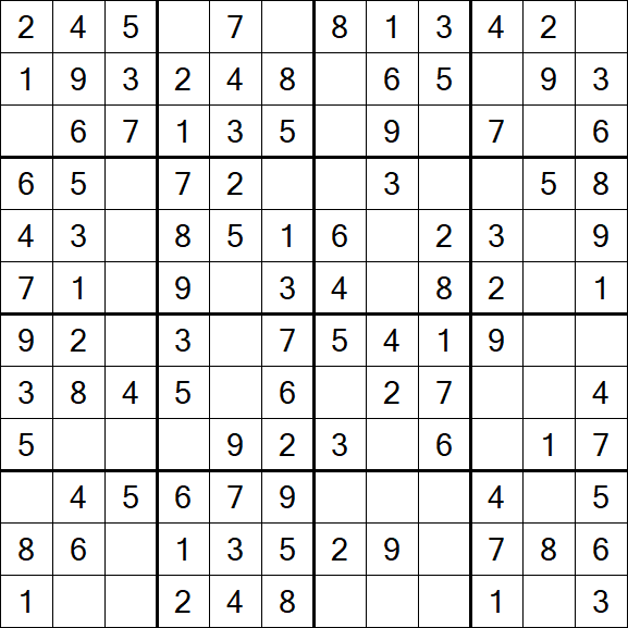 Butterfly Sudoku - Einfach