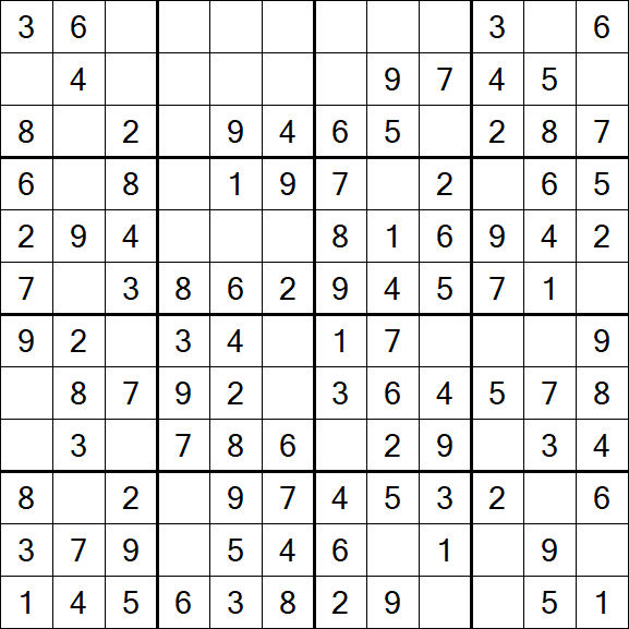 Butterfly Sudoku - Easy