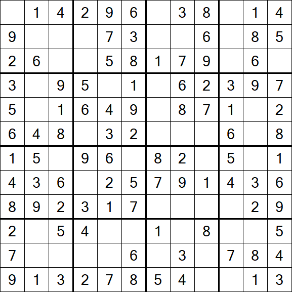 Butterfly Sudoku - Einfach
