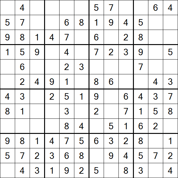 Butterfly Sudoku - Einfach